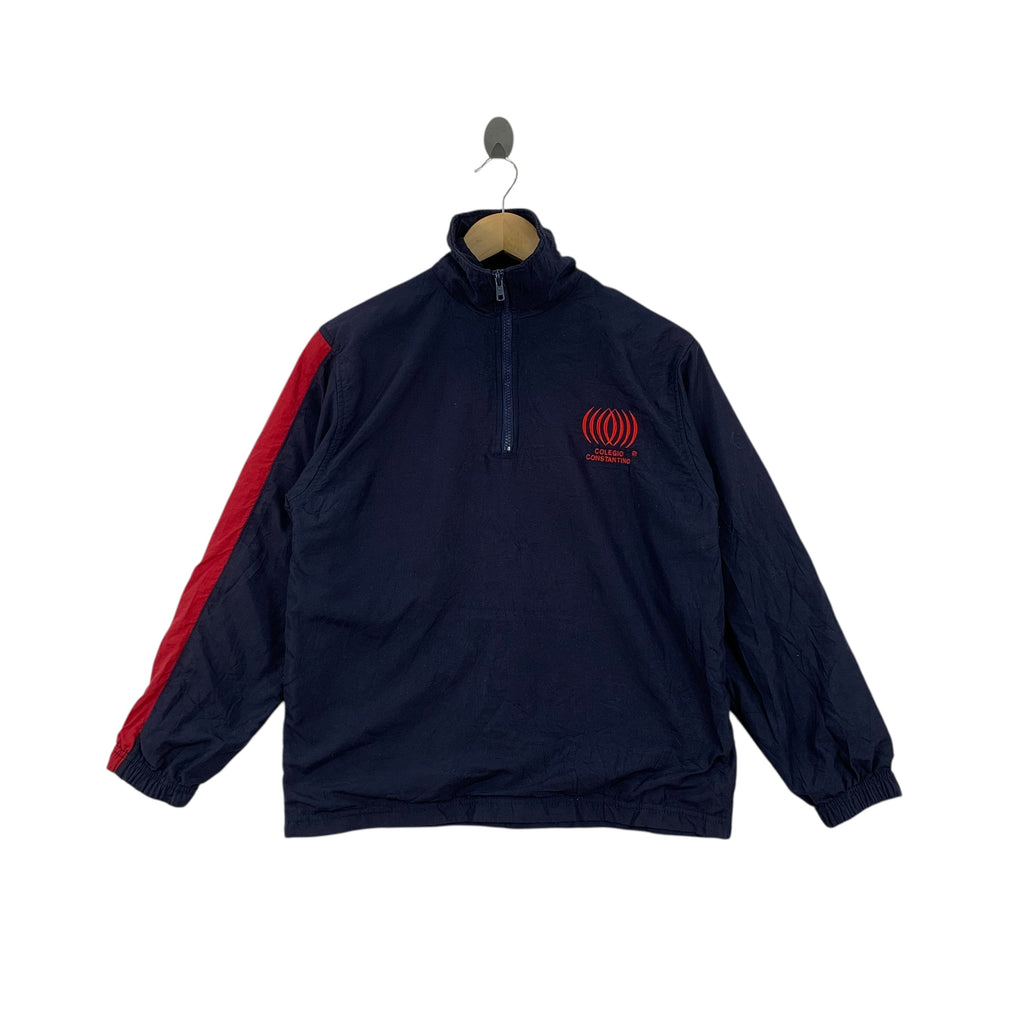 Vintage COLEGIO CONSTANTINO PREPA Mexico College Jacket Parka Half Zipper Windbreaker