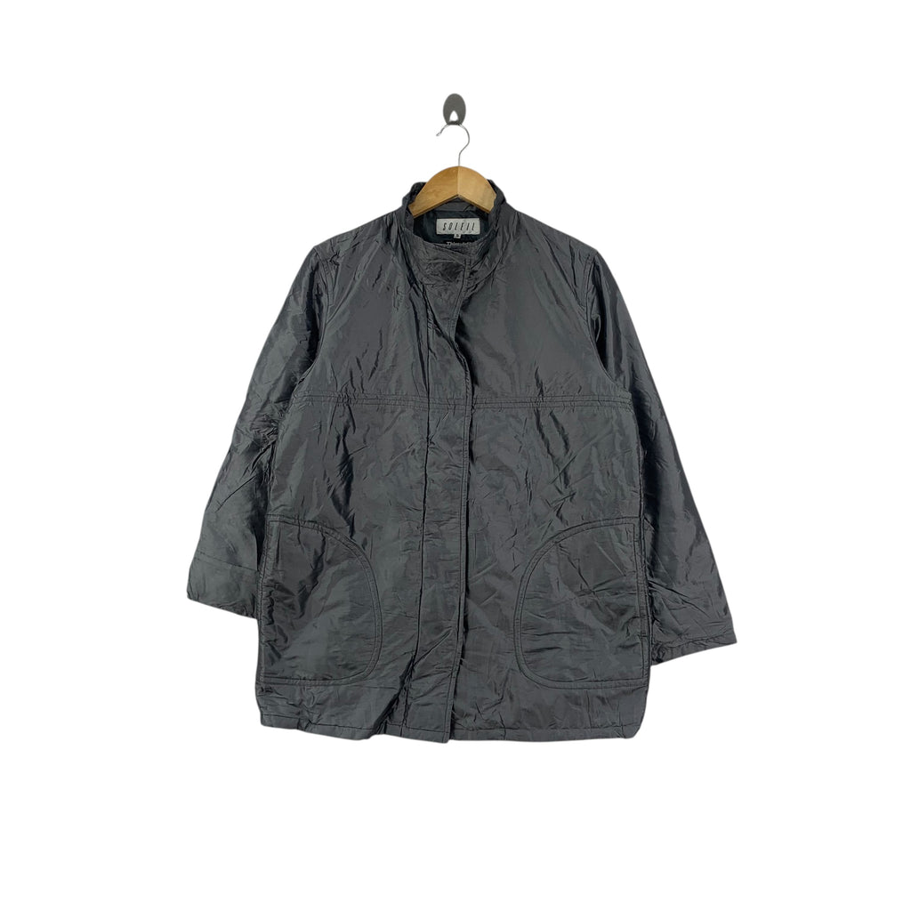 Vintage SOLEIL THINSULATE INSULATION Minimalist Trench Coat Parka Jacket Windbreaker