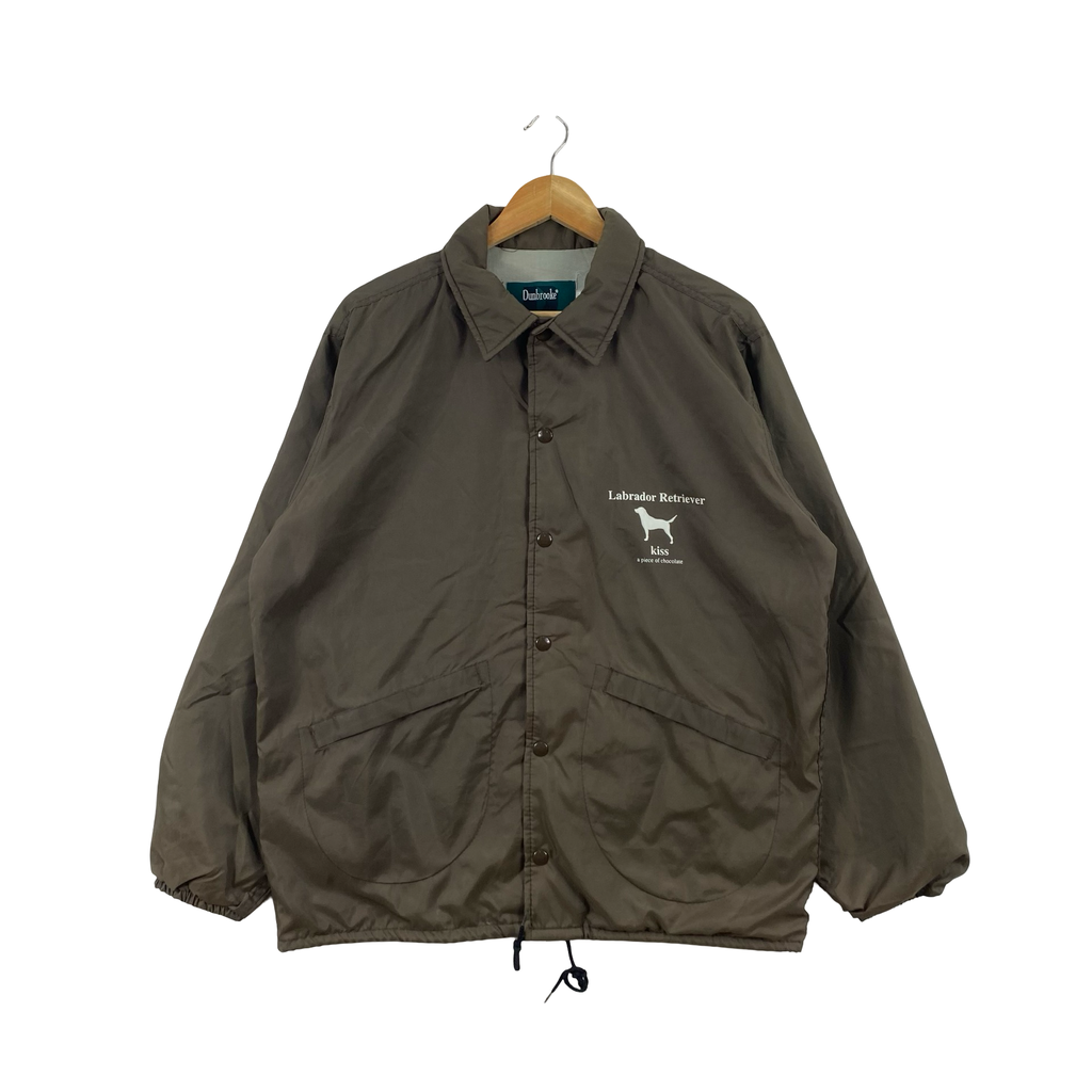 Vintage DUNBROOKE  USA Made Labrador Retriever Coach Jacket