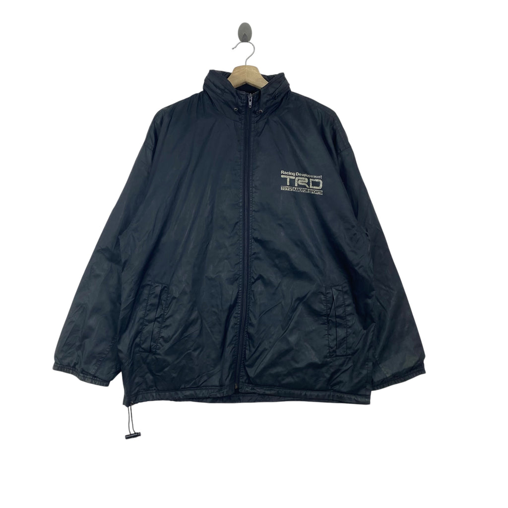 Vintage TRD Toyota Racing Development Motorsports Jacket  Full Zip Hooded Lightweight Racing Streetwear