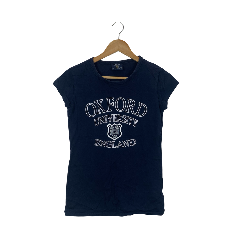 OXFORD UNIVERSITY Official Merchandise Limited Cap Sleeve Tee Shirt Top