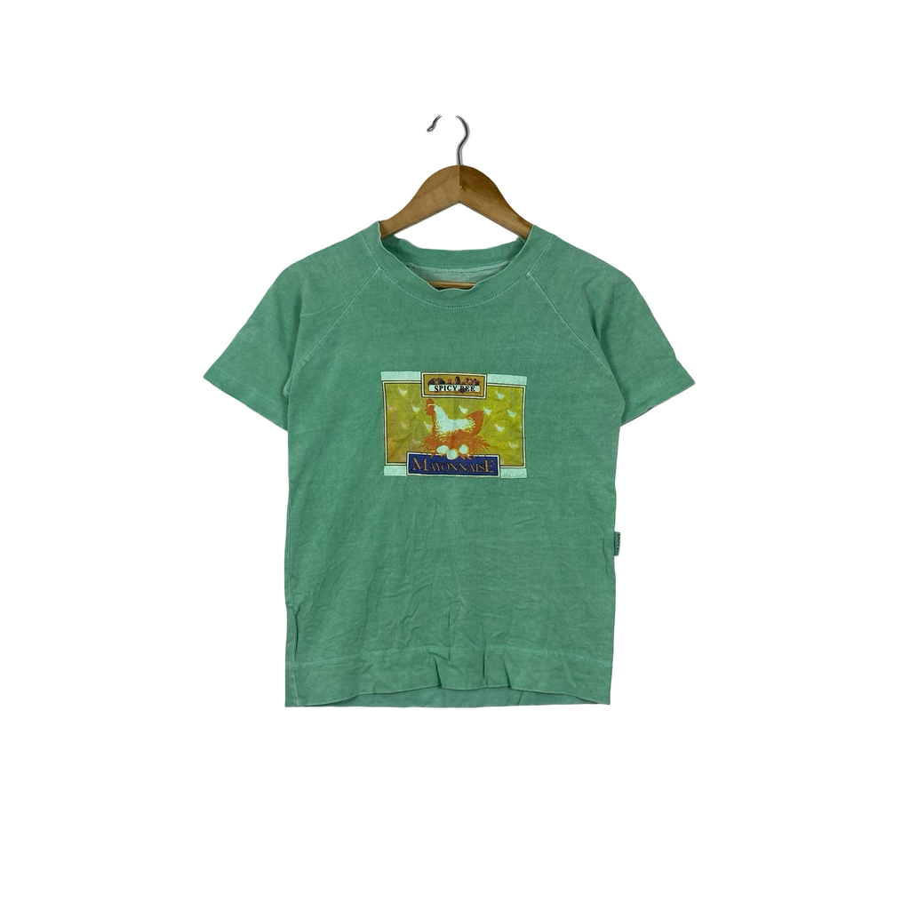 Vintage SPICY BEE MAYONNAISE Graphic T-Shirt Short Sleeve Casual