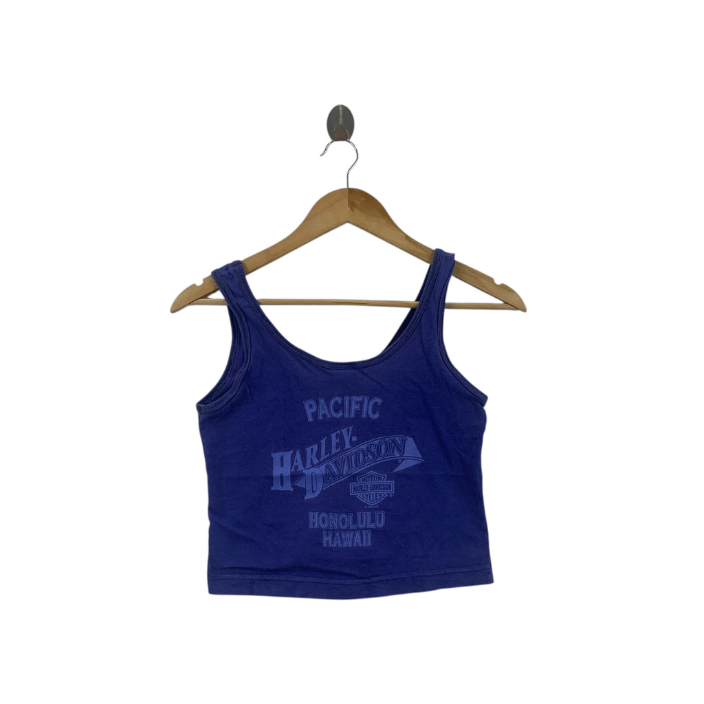 Vintage 1995 HARLEY DAVISON Honolulu Hawaii Tank Top Tee Shirt Pacific Store Collection