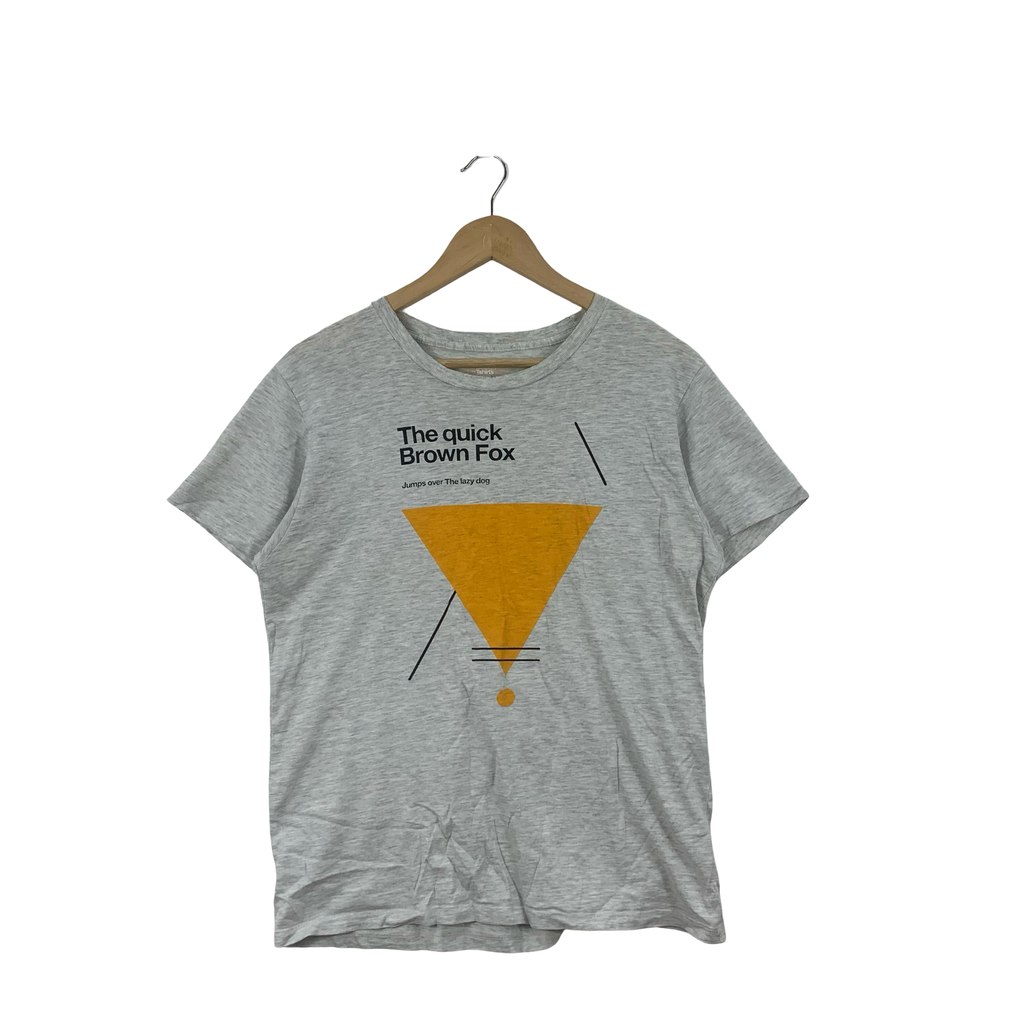 DESIGN TSHIRT STORE GRANIPH Orange Inverted Triangle Logo Tee Shirt Top