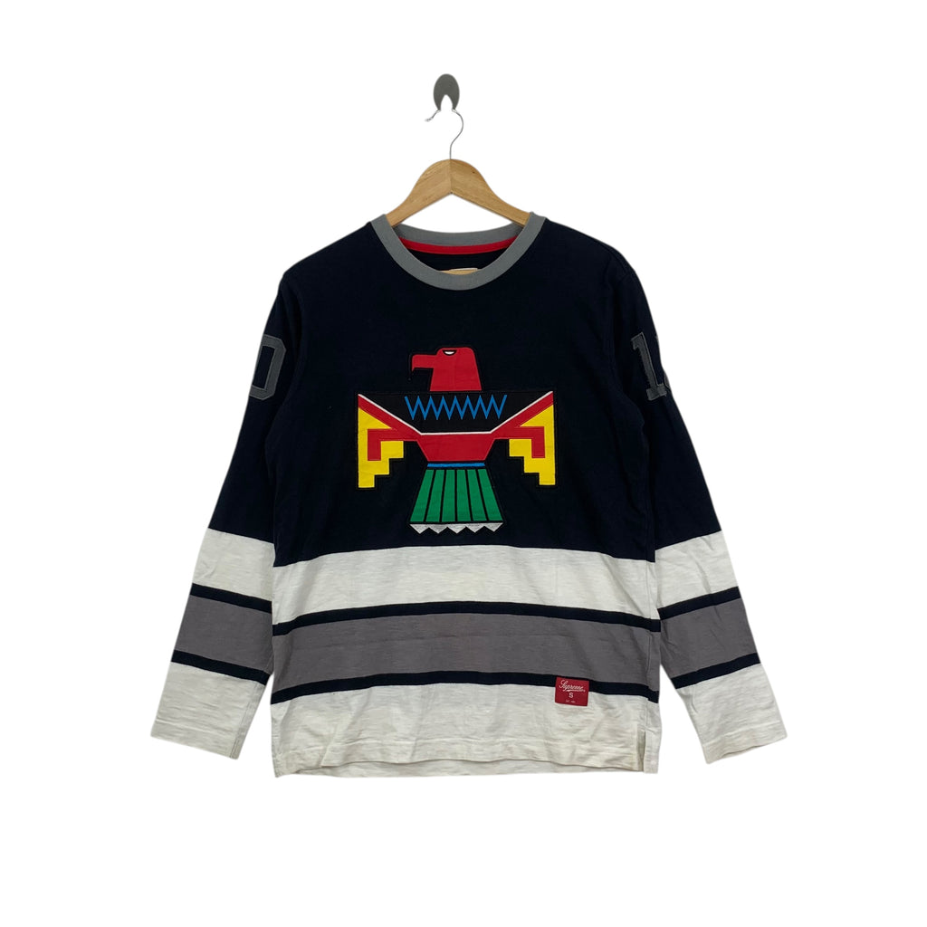 Vintage SUPREME THUNDERBIRD HOCKEY 2010 Tee Shirt Top Jersey Frank Ocean