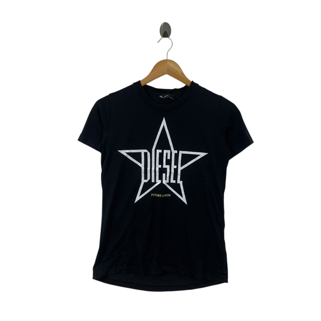 DIESEL ITALY Future Is Now All Stars Design Tee Shirt Top High Couture