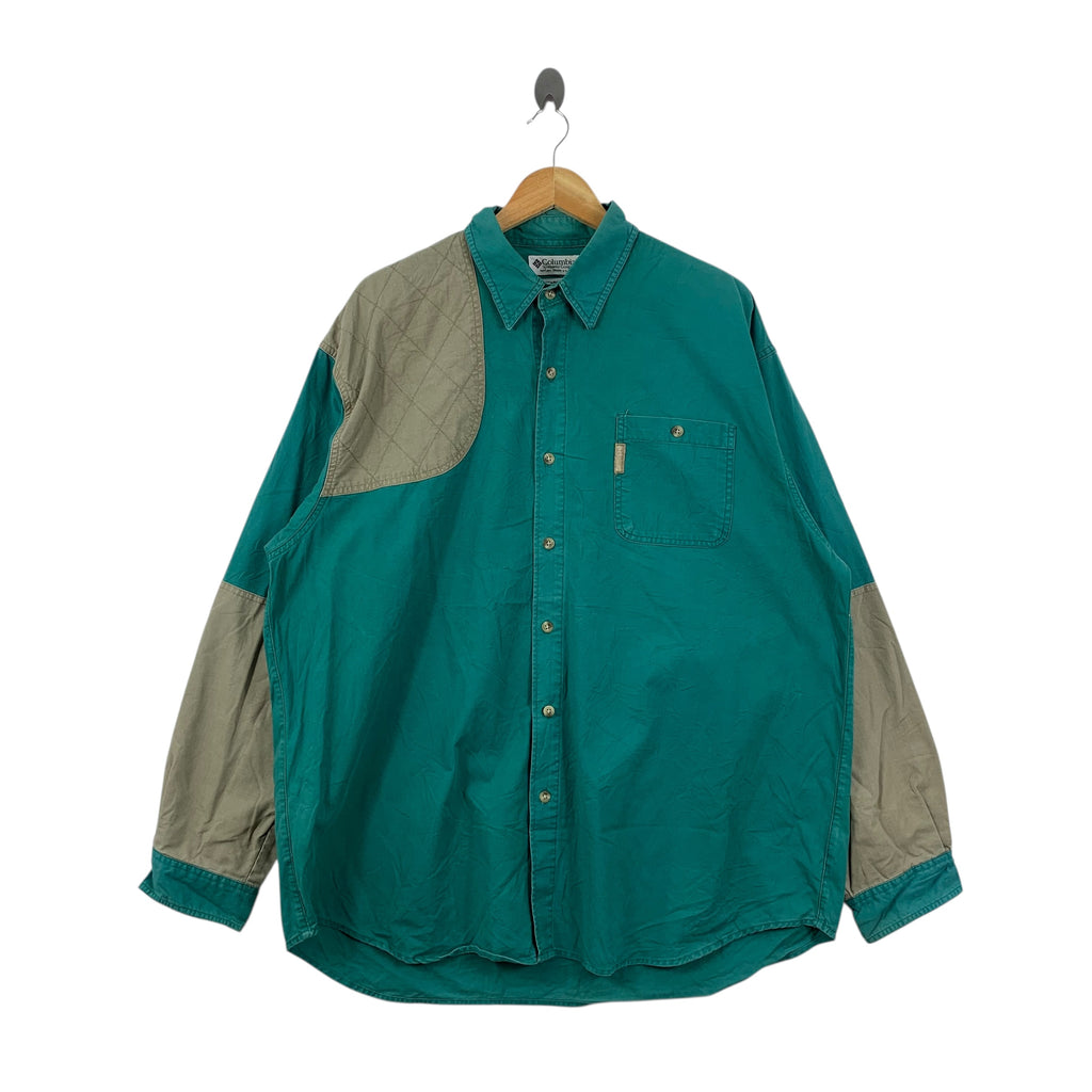 Vintage COLUMBIA SPORTSWEAR 1998 Collection Patchwork Casual Shirt Button Up Tee