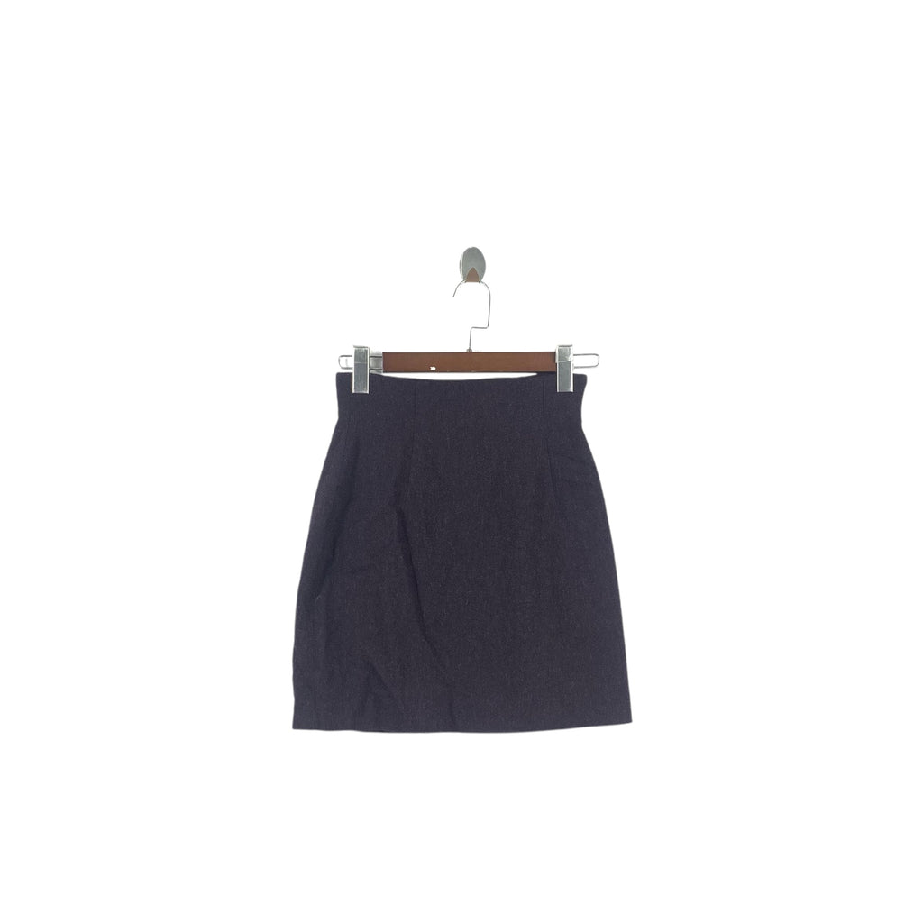 Vintage KATHARINE HAMNETT LONDON A Line Mini Skirt Bottom Minimalist Design Plain
