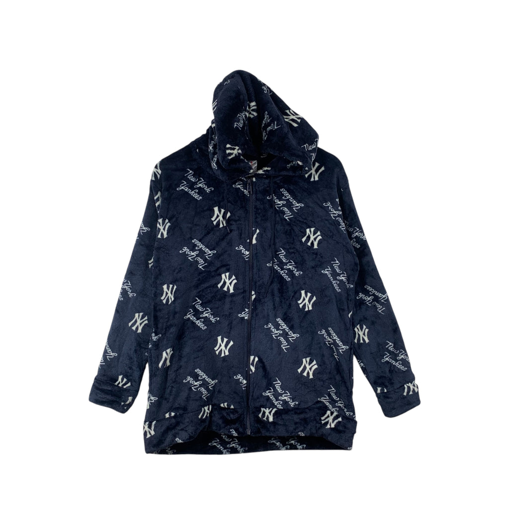 MLB YANKEES BASEBALL New York Over Print Hoodie Jacket Windbreaker Fleece