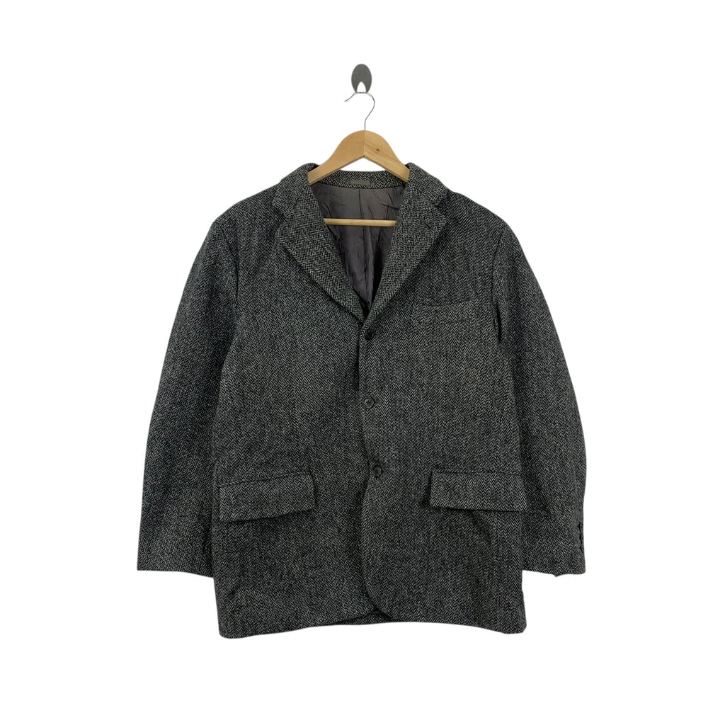 Vintage HARRIS TWEED x AVON HOUSE Herringbone Blazer Jacket Coat Design Studio