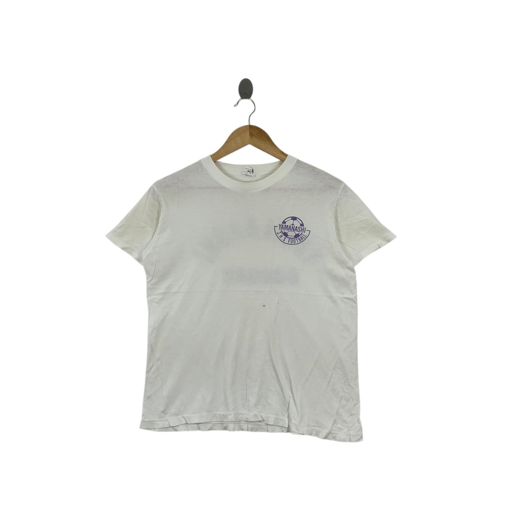 Vintage 80’ YAMANASHI SOCCER FOOTBALL Club Tee Shirt Top World Cup
