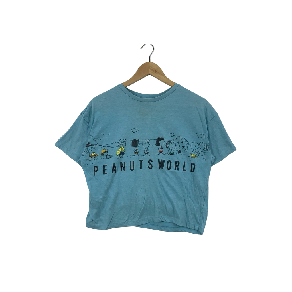 PEANUTS SNOOPY World Collection Tee Shirt Top Cartoon Comic Strip