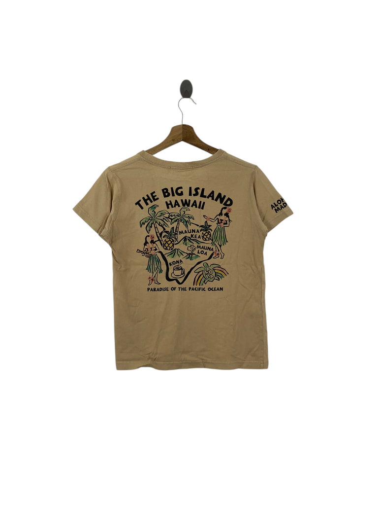 ALOHA MADE HAWAII The Big Island Paradise Tee Shirt Top Pacific Ocean