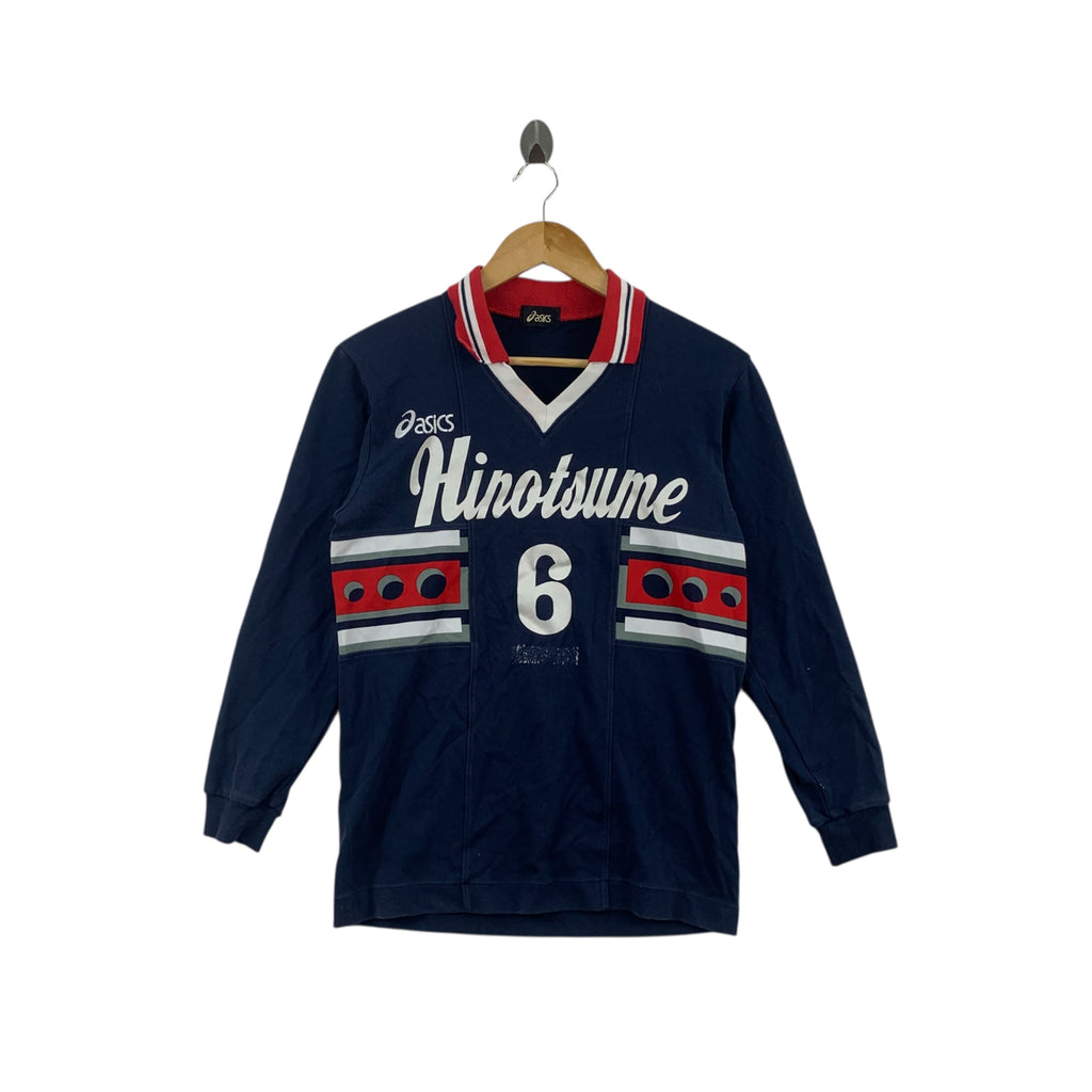 Vintage 80’ ASICS HINOTSUME BASEBALL Jersey Tee Shirt Top J League