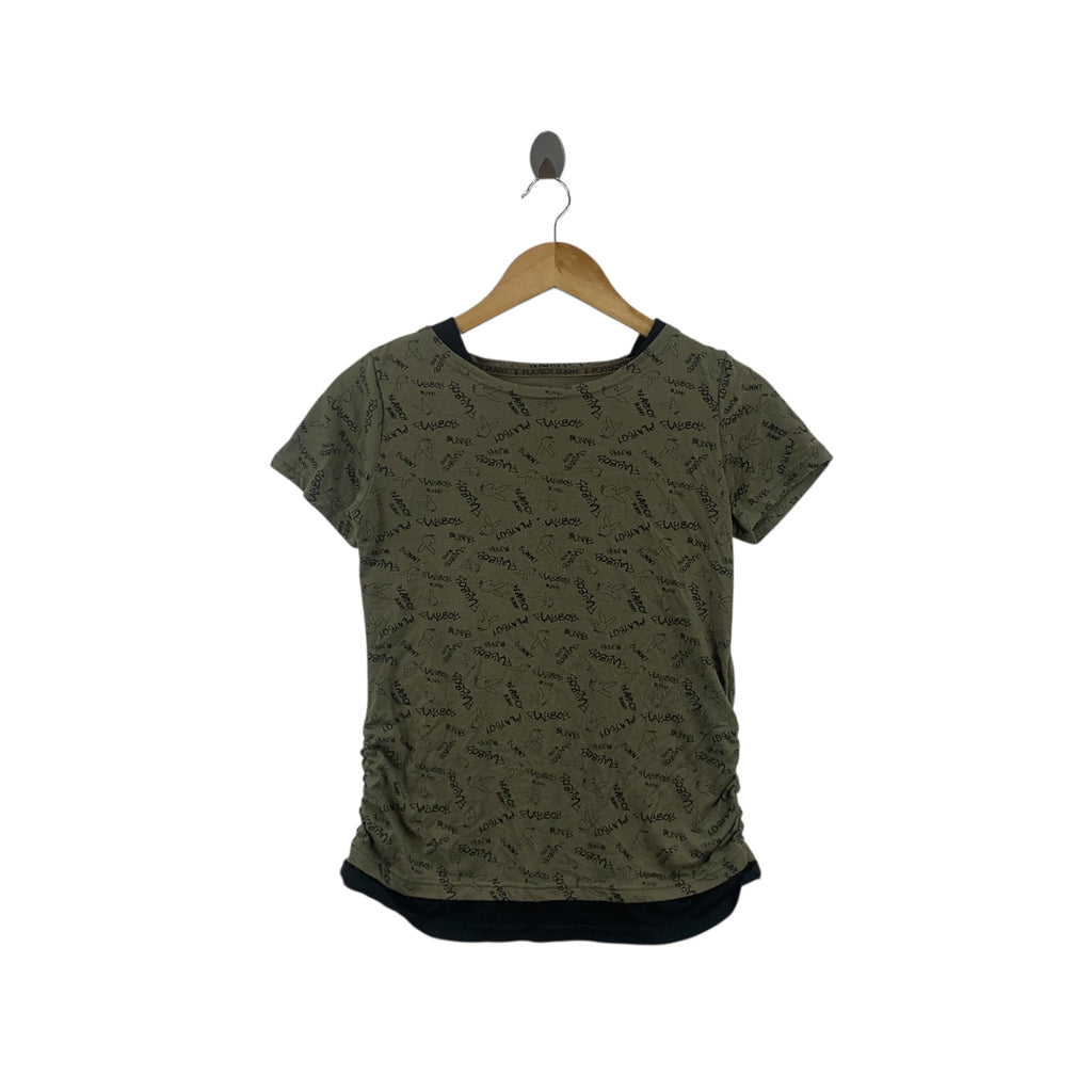 PLAYBOY BUNNY COLLECTION Over Print AOP Tee Shirt Top Fashion Magazine