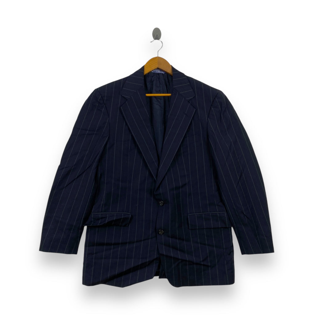 Vintage POLO RALPH LAUREN Pinstripes 2 Button Blazer Coat Classic Suit Jacket