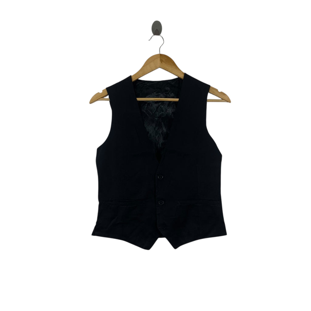 Vintage VANQUISH HARAJUKU JAPAN Quilted Monogram Vest Jacket Cardigan