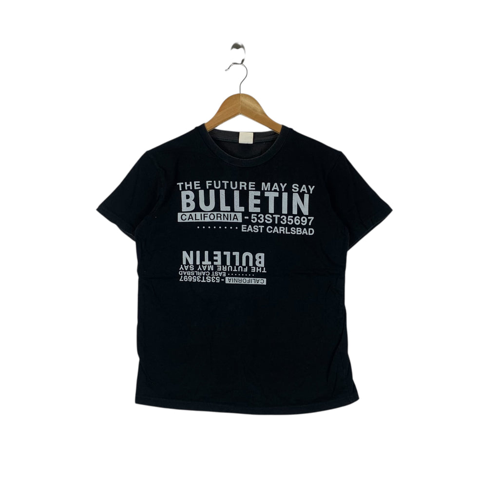 CALIFORNIA BULLETIN SKATEBOARD The Future Tee Shirt Top Modern Streetwear
