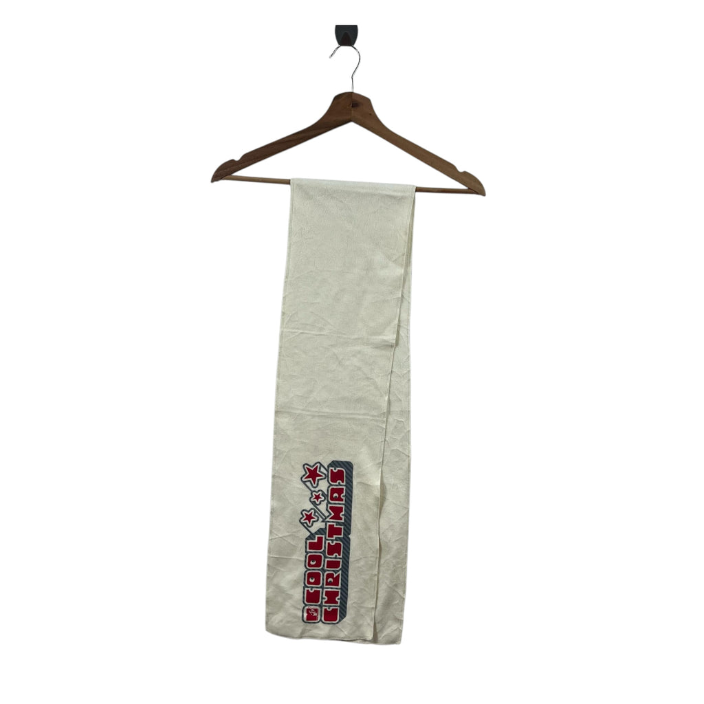 Vintage MTV COOL CHRISTMAS Program Muffler Scarf Shawl Fringes
