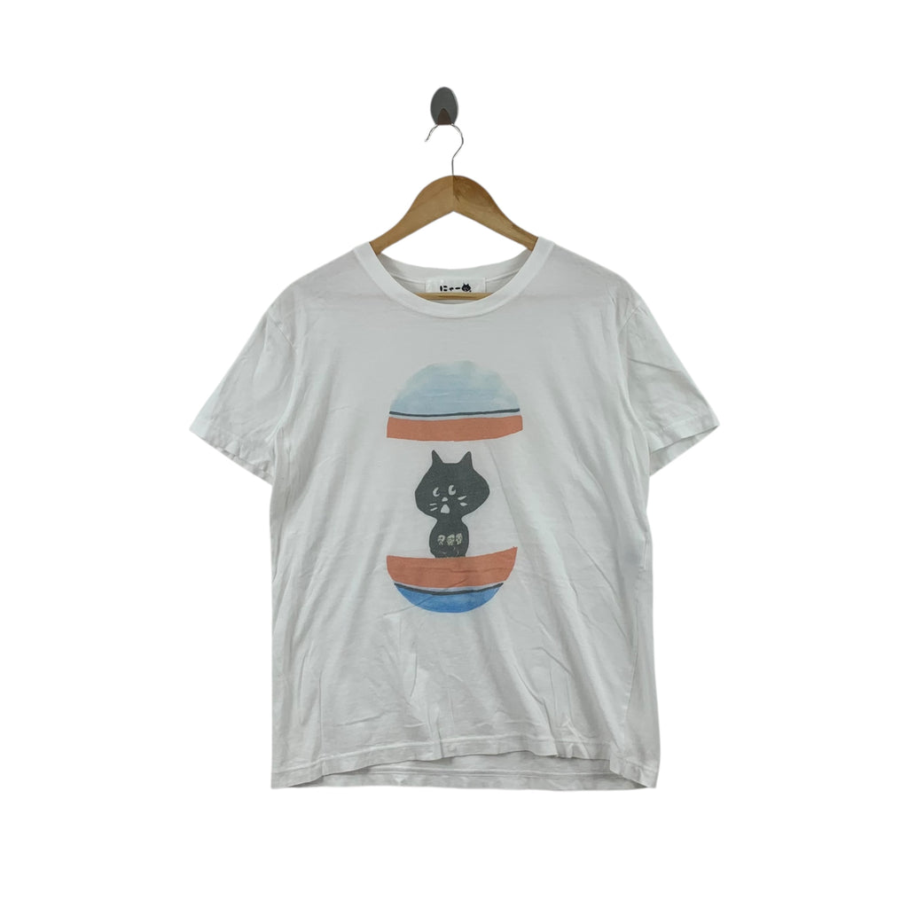 NE-NET TSUMORI CHISATO Capsule Cat Tee Shirt Top Issey Miyake Collection