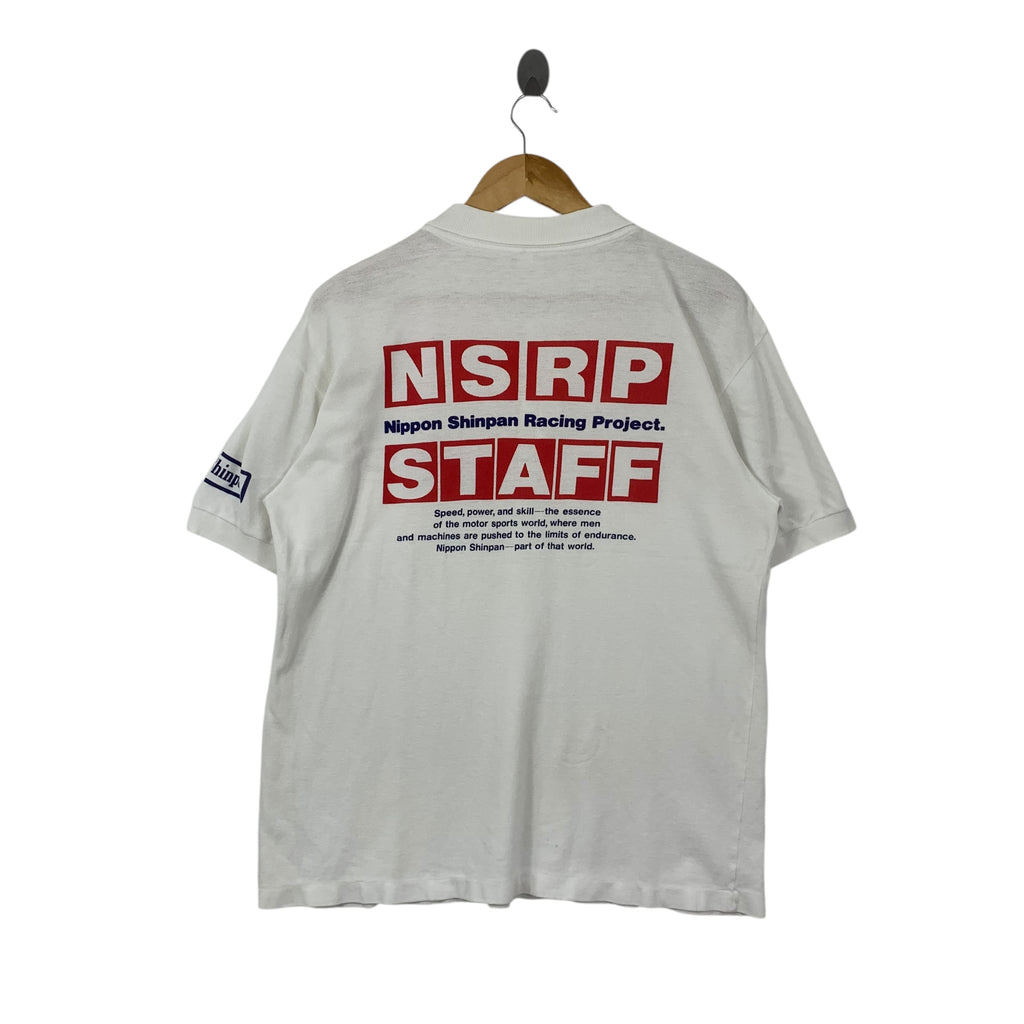 Vintage NIPPON SHINPAN RACING PROJECT NSRP Polo Tee Shirt Top Japan GT Championship Team