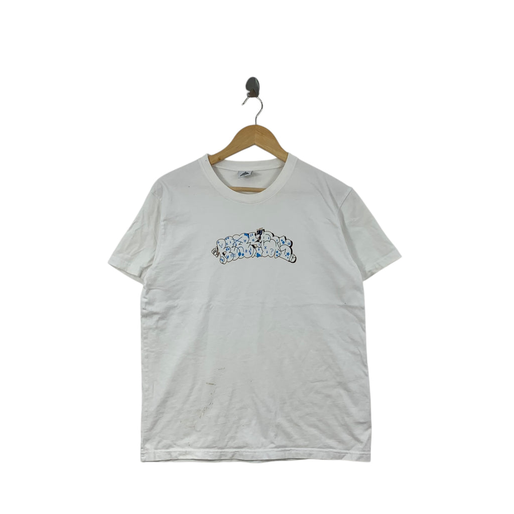 REBERTAS Graffiti Bubble Letter Tee Shirt Top Urban Streetwear Art Style Short Sleeve