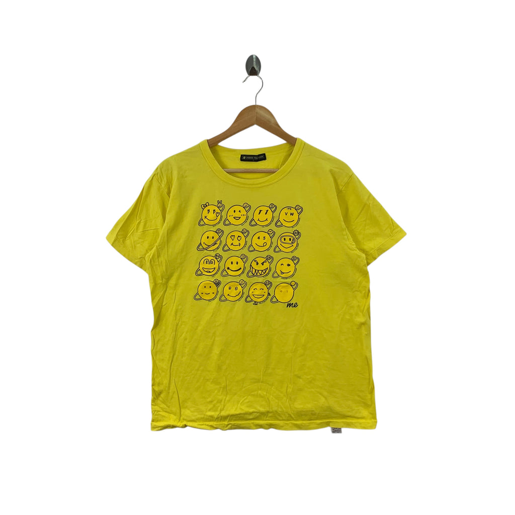 Vintage TAKASHI MURAKAMI x 24 Hour Television Smiley Tee Shirt Top Anniversary
