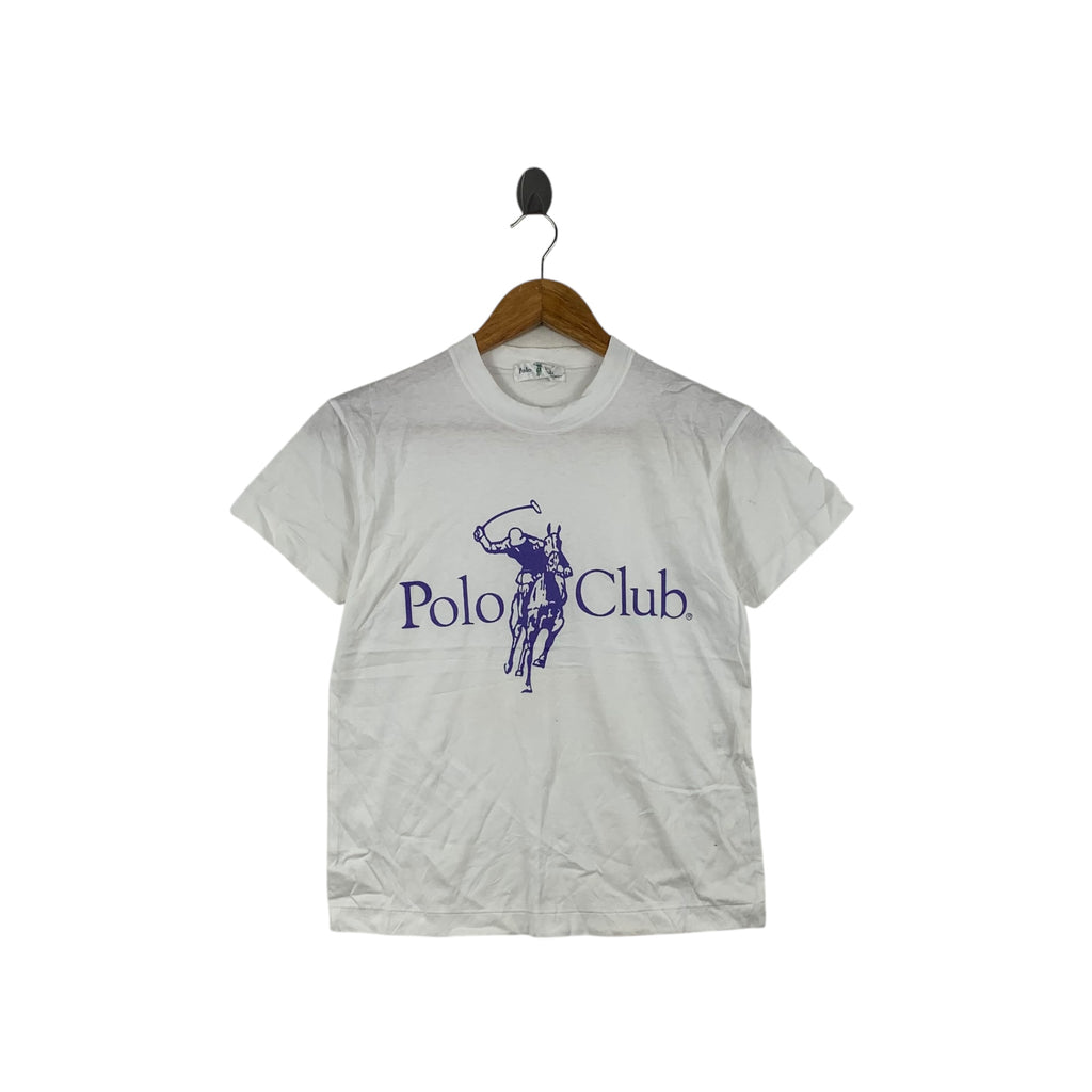 Vintage 90’ POLO CLUB JAPAN Big Pony Crewneck Tee Shirt Top Bear Olympic