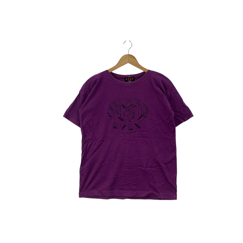 Vintage KRIZIA UOMO EVEX Tiger Illustration Tee Shirt Top High Couture