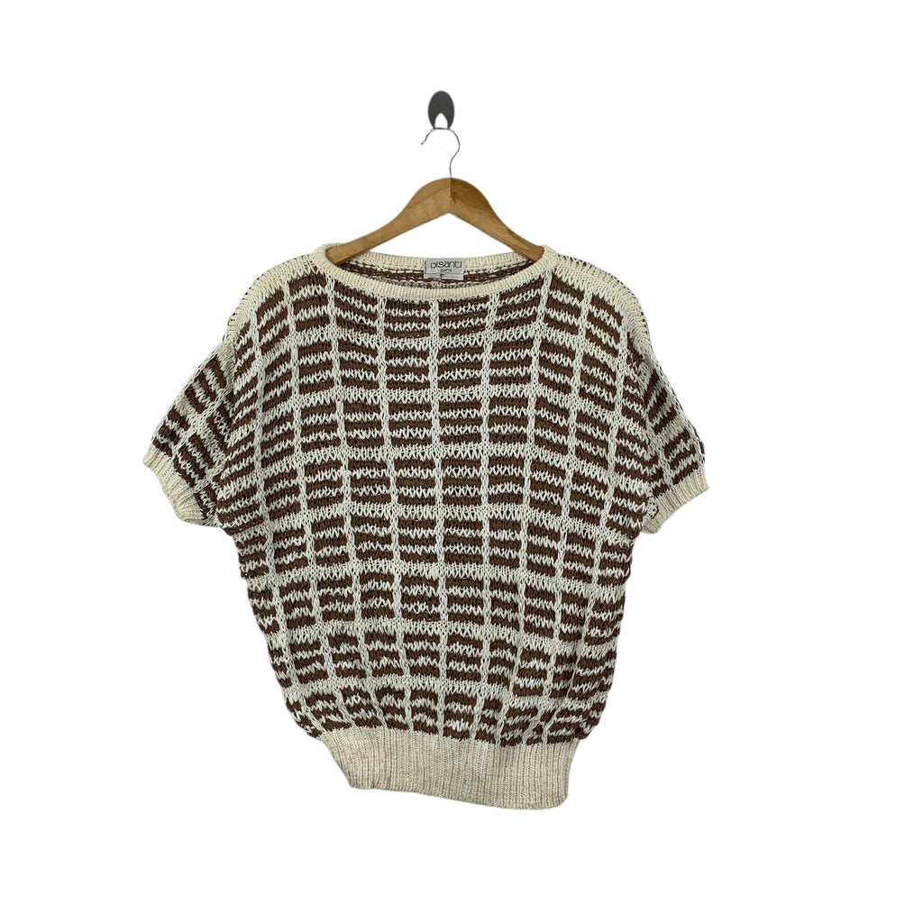 Vintage 70s PISANTI PARIS Made In France Knitwear Sweatshirt Sweater Blouse Top