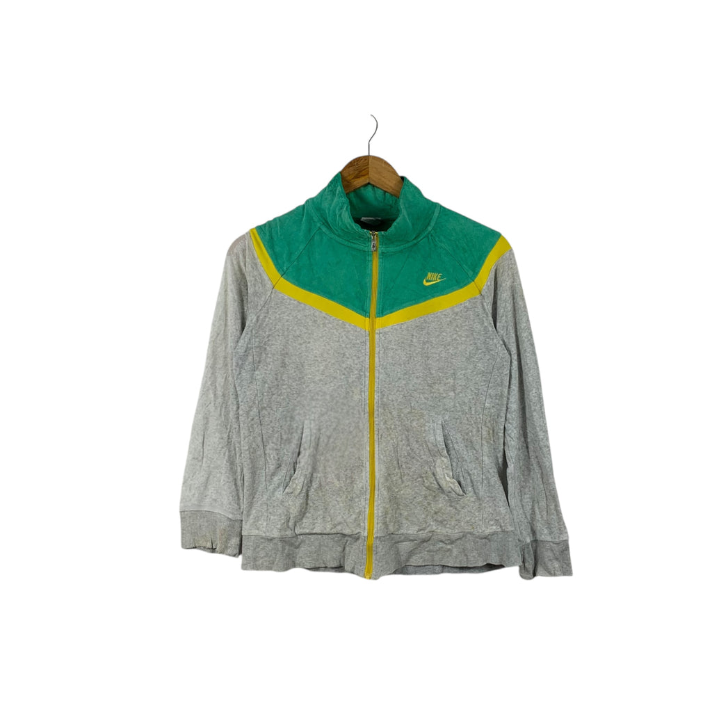 NIKE SWOOSH Embroidered Logo Fleece Warm Jacket Zipper Windbreaker
