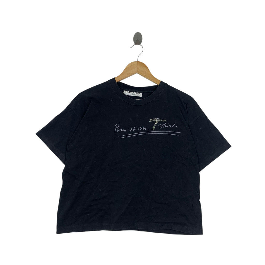 Vintage SONIA RYKIEL PARIS Sequinned Boxy Collection Tee Shirt Top