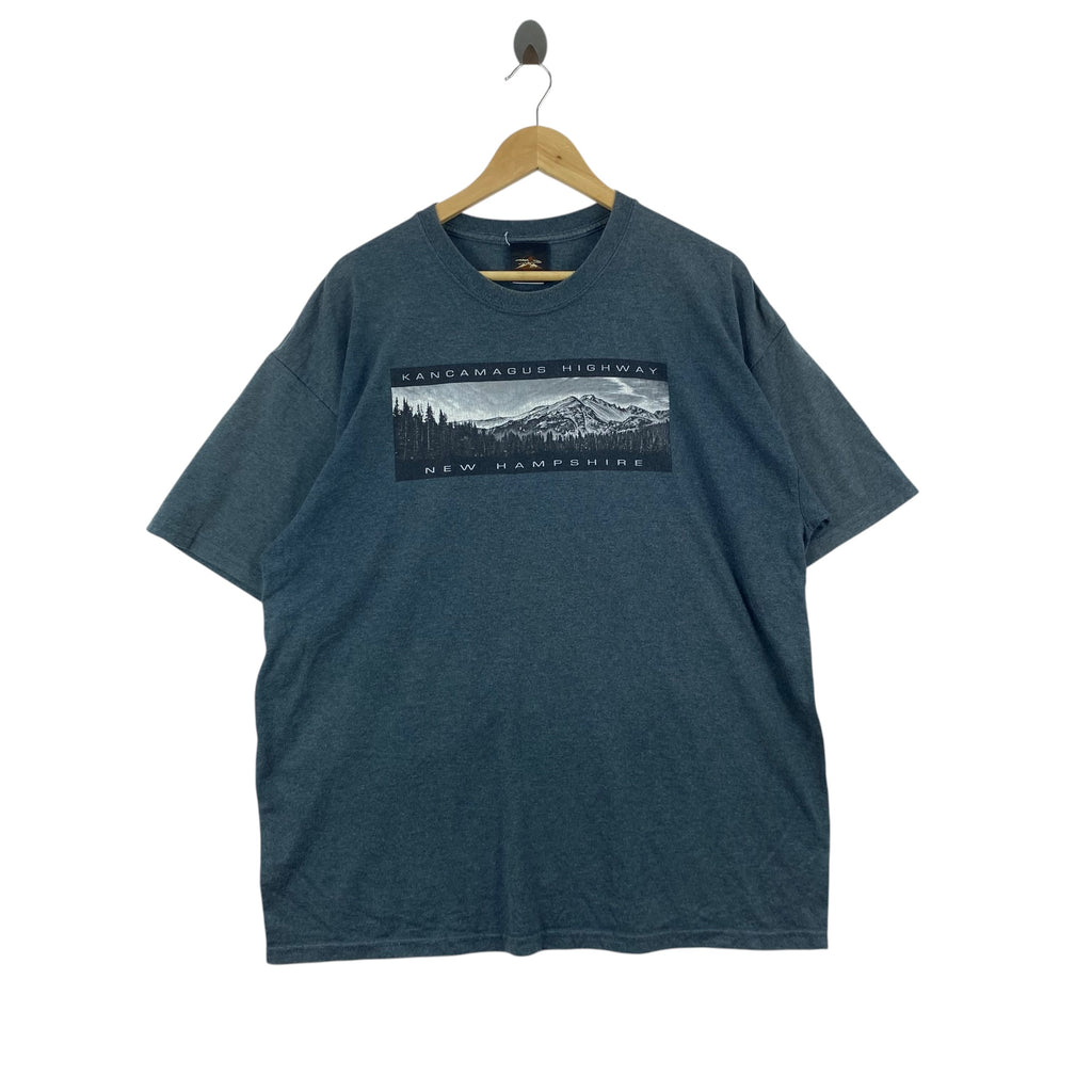 PRAIRIE MOUNTAIN KANCAMAGUS New Hampshire Scenic Mountain Graphic Tee Shirt Adult Outdoor Nature Travel Souvenir Casual