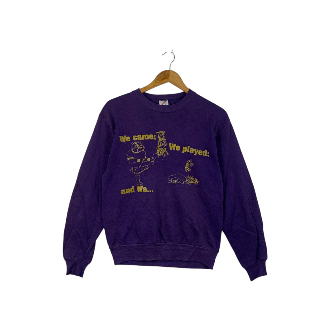 Vintage 1993 STERLING HIGH SCHOOL Basketball Champion Sweatshirt Quad Cities Champ