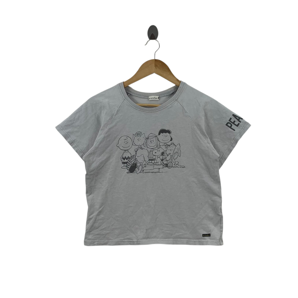 BRANSHES PEANUTS SNOOPY & Friends Cartoon Tee Shirt Top Comic Strip