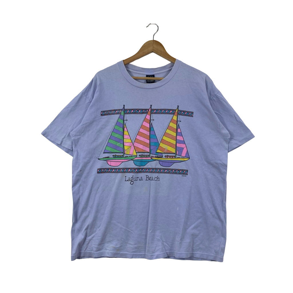 Vintage ISLANDER LAGUNA Beach Sailboat Graphic T-Shirt