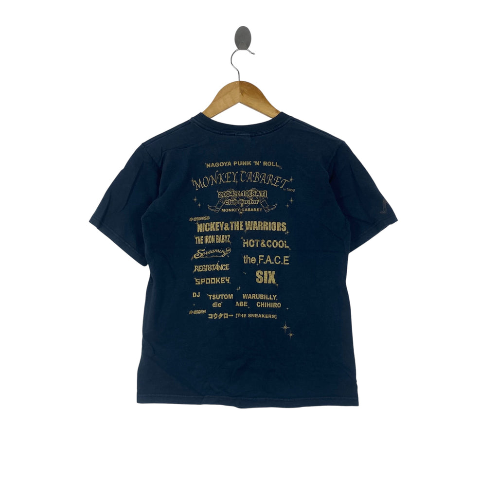 Vintage MONKEY CABARET PUNK Festival Tee Shirt Fabric Single Stitch