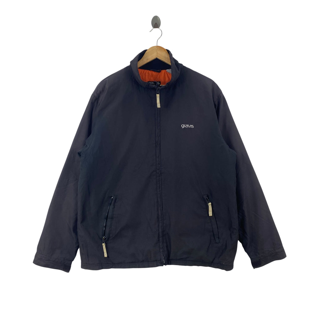 Vintage GRAVIS  Full Zip Padded Jacket OrQuilted Lining