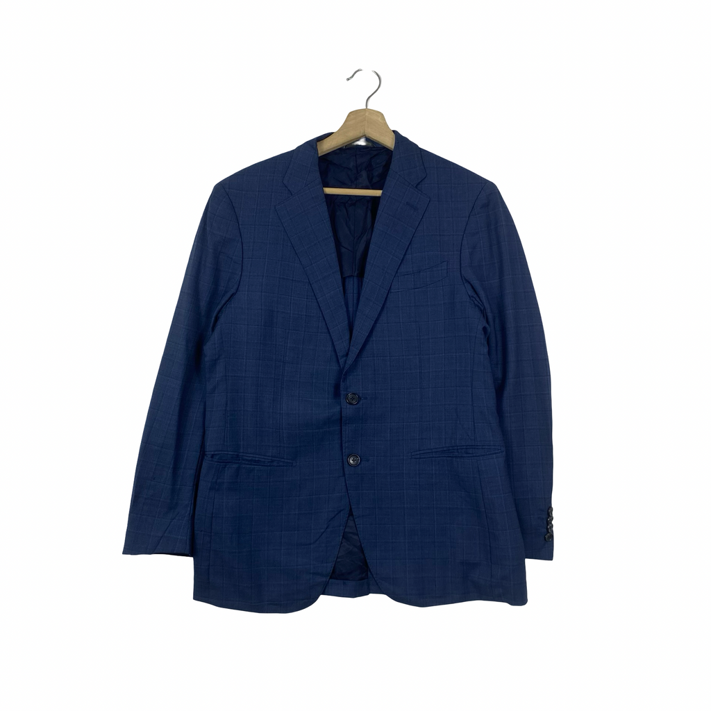 Vintage TASMANIAN Blazer Jacket Windowpane Check Tailored Suit Coat
