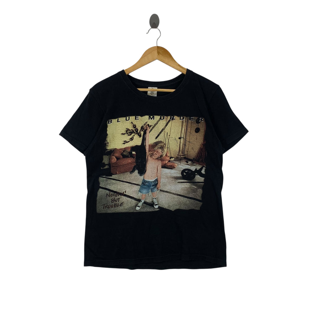 Vintage 1993 BLUE MURDER Nothin But Trouble Japan Tour Tee Shirt Top Whitesnake Hard Rock Band