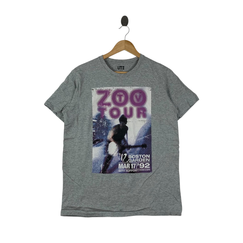 UNIQLO x U2 BAND Zoo TV Tour 2014 Collection Tee Shirt Top Boston Garden Concert