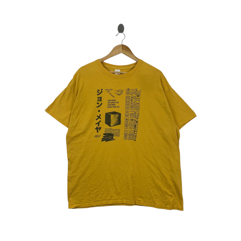 JOHN MAYER The Search For Everything Japan Tour Tee Shirt Top Jazz Singer Album Promo