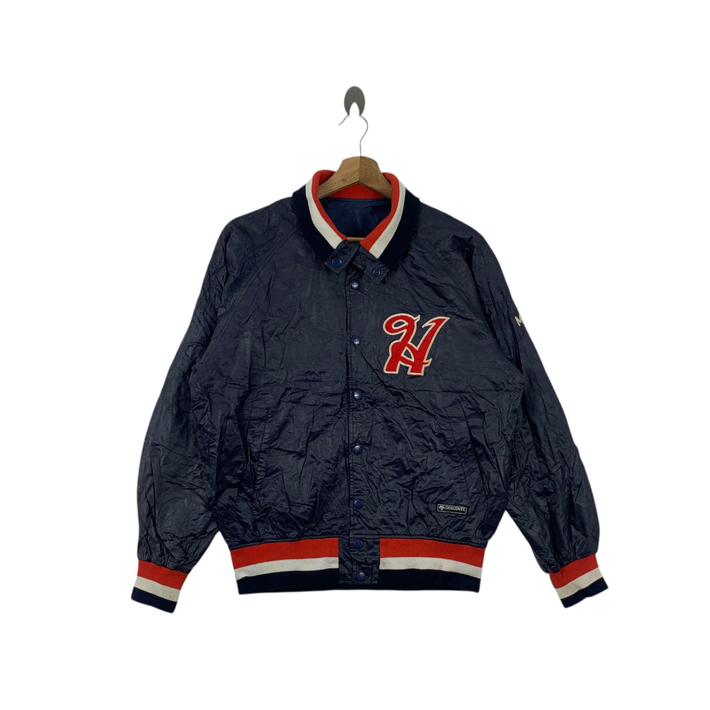 Vintage DESCENTE JAPAN BASEBALL MLB Varsity Stadium Jacket Parka Windbreaker Zipper Coat