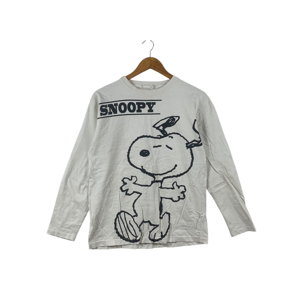Vintage PEANUTS SNOOPY COMIC Warm Puppy Tee Shirt Top Cartoon Strip