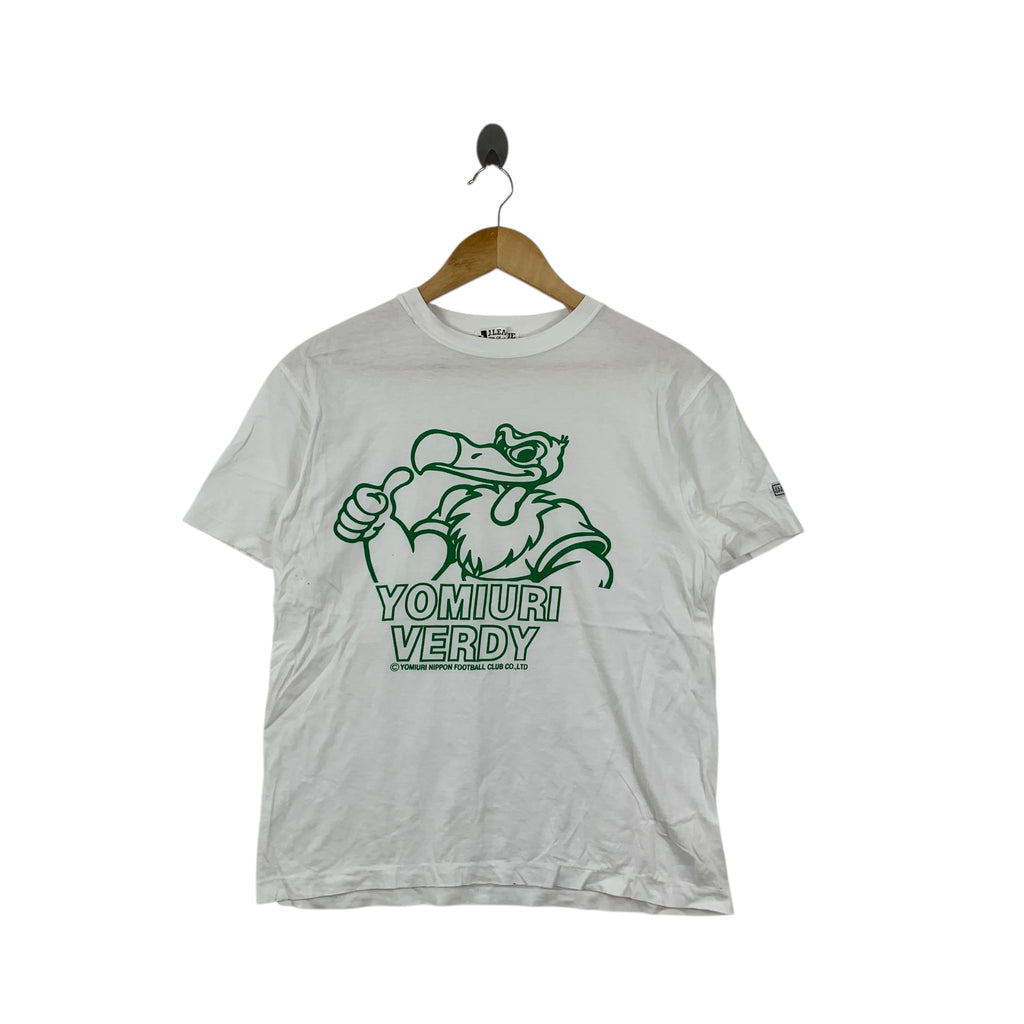 Vintage YOMIURI TOKYO VERDY Captain Tsubasa Football Tee Shirt Top Soccer J League