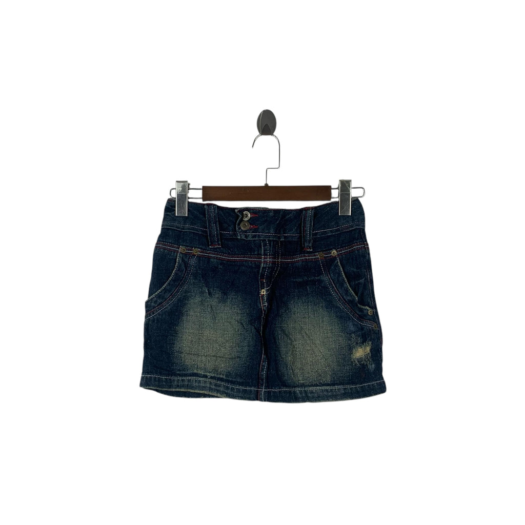 Vintage AVIREX USA Seasoned Distress Design Mini Skirt Bottom