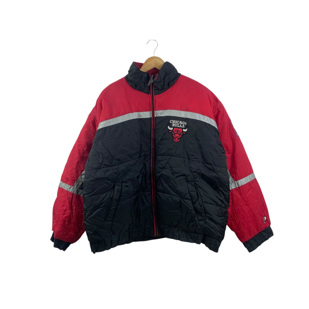 Vintage NBA CHICAGO BULLS Pro Player Bomber Jacket Puffer Windbreaker Down