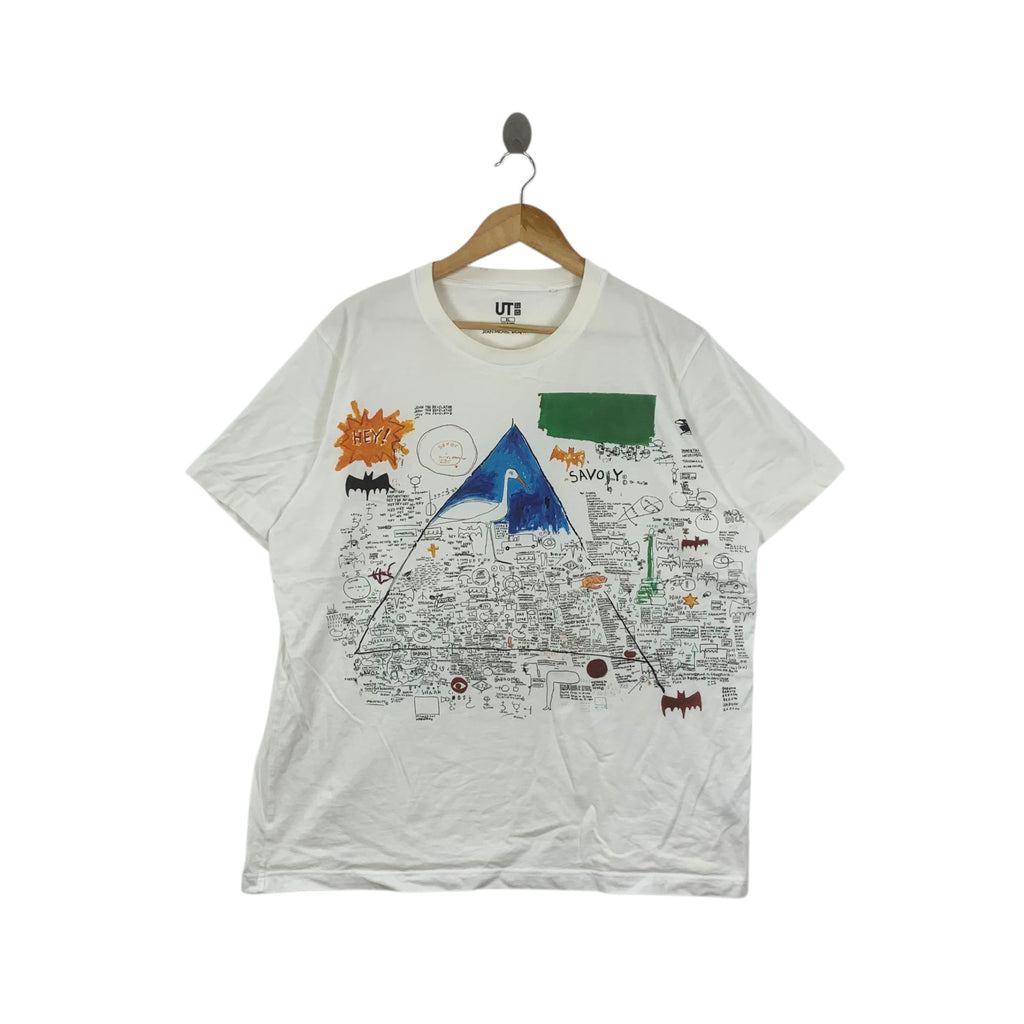 JEAN MICHEL BASQUIAT x UNIQLO Pez Dispenser Tee Shirt Top Painting Pyramid Savoy