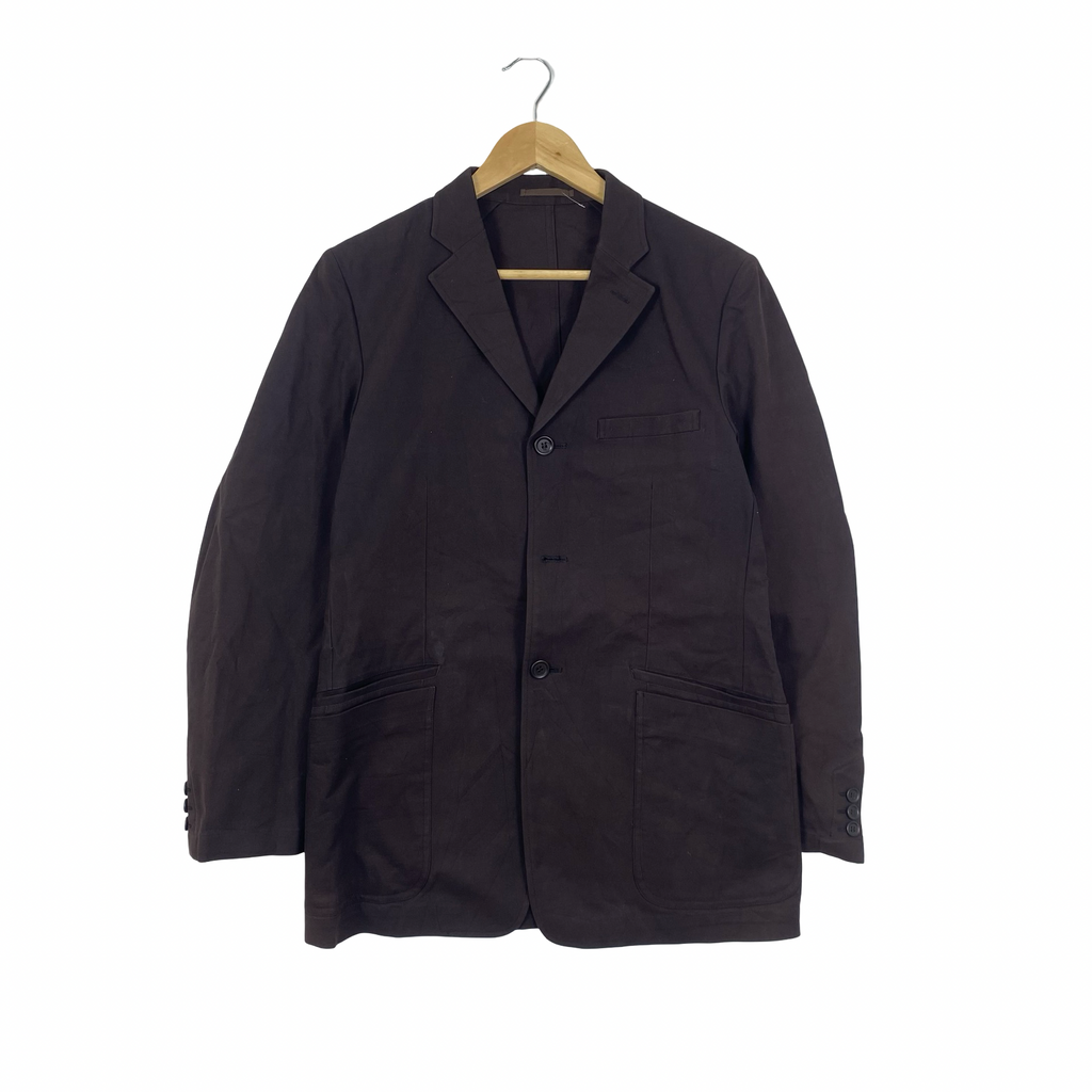 Vintage YOHJI YAMAMOTO x DURBAN Black Blazer Jacket Classic Tailored Fit Single Breasted Two Button Design