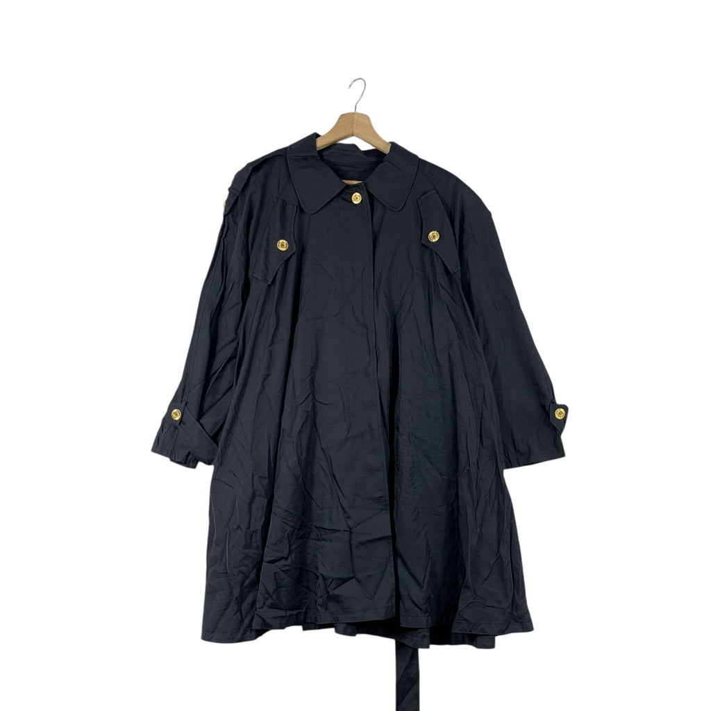 Vintage BALENCIAGA PARIS Nicolas Ghesquiere Parka Trench Coat Long Jacket Cape